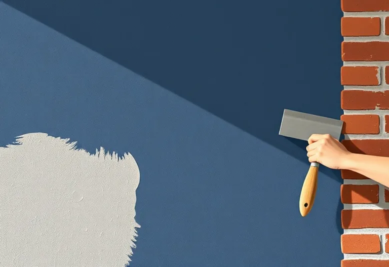 Application d'un enduit décoratif à la lisseuse sur un mur